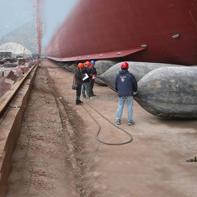 ISO Sertifikası Doğal Kauçuk Şişme Kaldırma Kurtarma Hava Yastıkları 1.5 * 18m 12 Katman