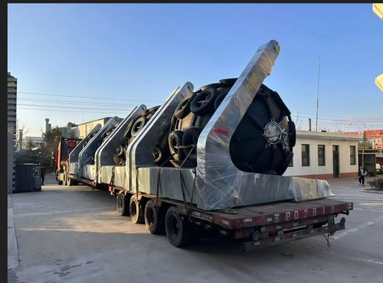 Yumuşak doklama işlemleri için esnek Pnömatik Fender Davit